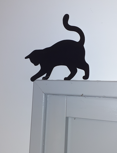 Décoration de porte - Chat